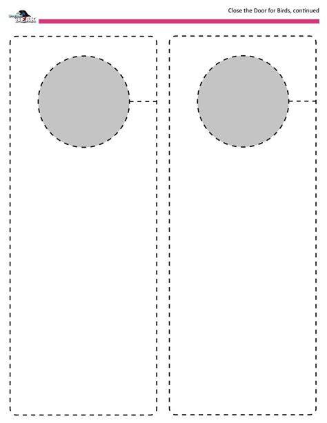 Door Hanger Template Word