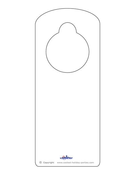 Doorknob Hanger Template