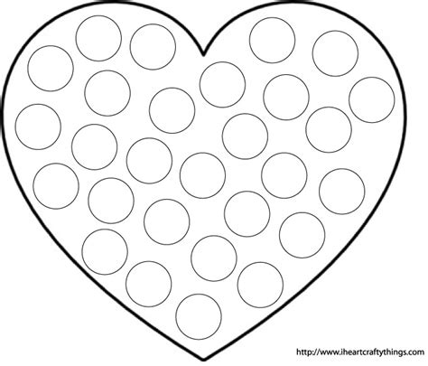 Dot Marker Heart Printable