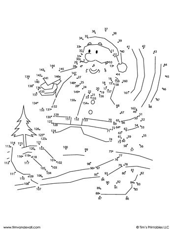 Dot To Dot Christmas Printables