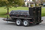 Double Offset Smoker On Trailer
