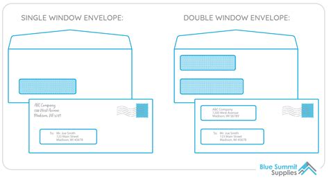 Double Window Envelope Template