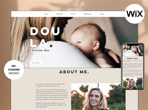 Doula Website Template