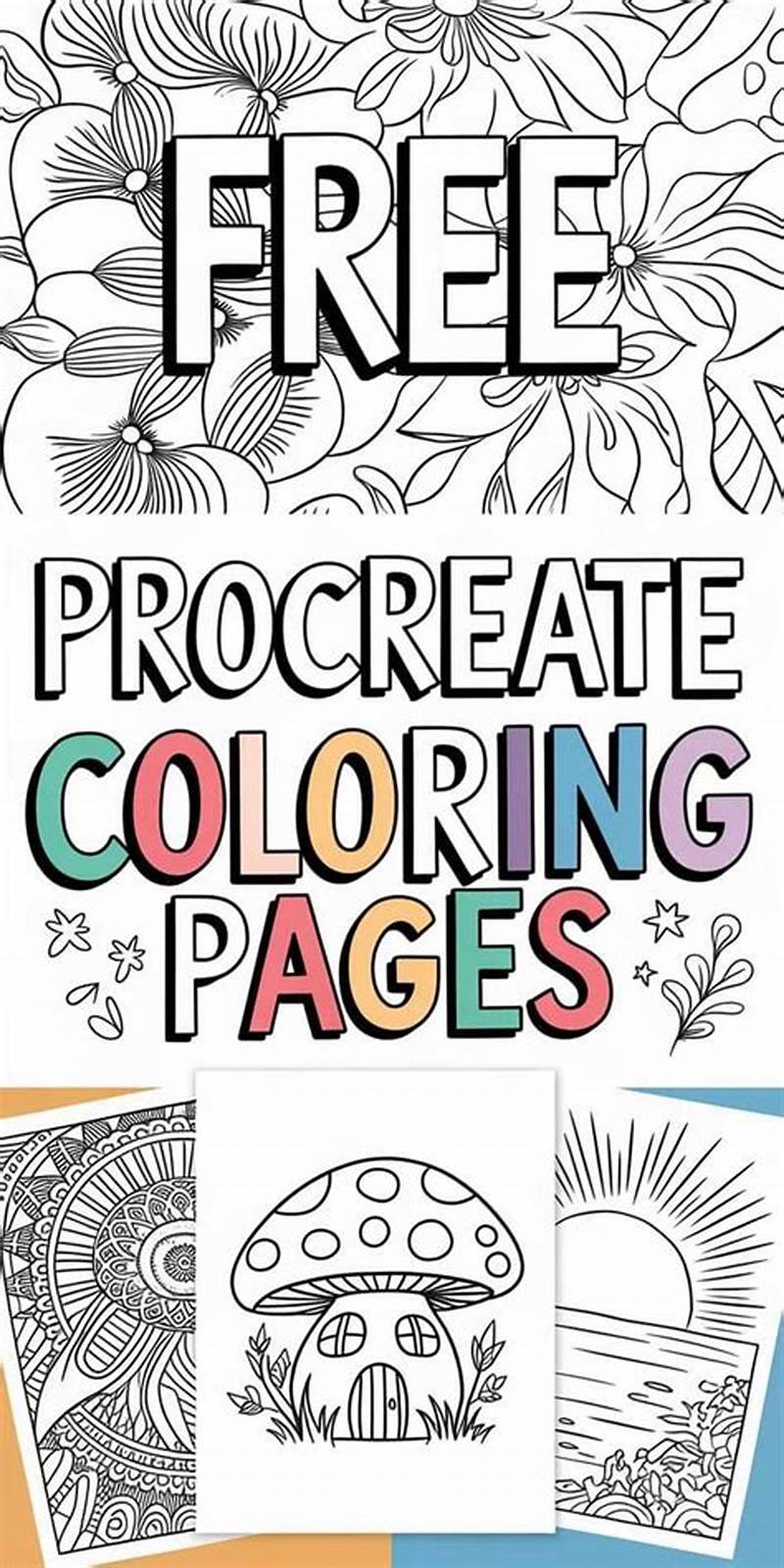 Downloadable Coloring Pages For Procreate Free