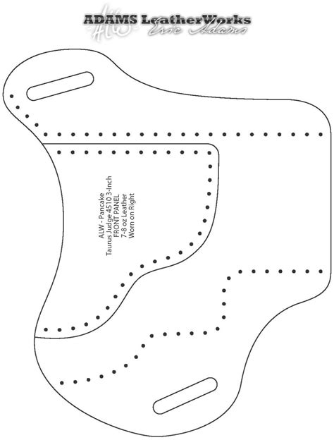 Downloadable Holster Free Printable Leather Holster Patterns
