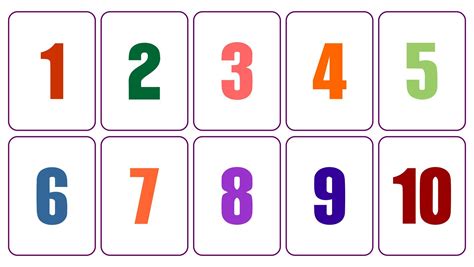 Downloadable Number Flash Cards Printable