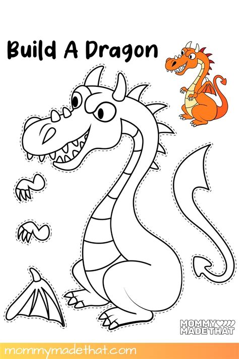 Dragon Cut Out Template