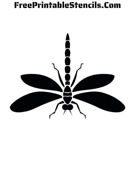 Dragonfly Stencil Printable