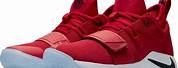 Draw Paul George Shoes All Red