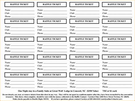 Drawing Entry Form Template Word