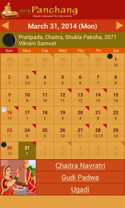 Drik Panchang Birth Chart