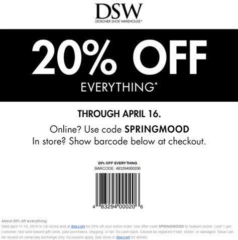 Dsw Printable Coupon
