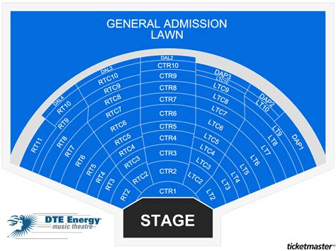 Dte Concert Seating Chart