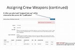 Dtms Weapon Assignment