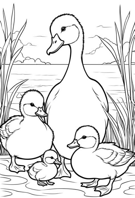Duck Coloring Page Printable