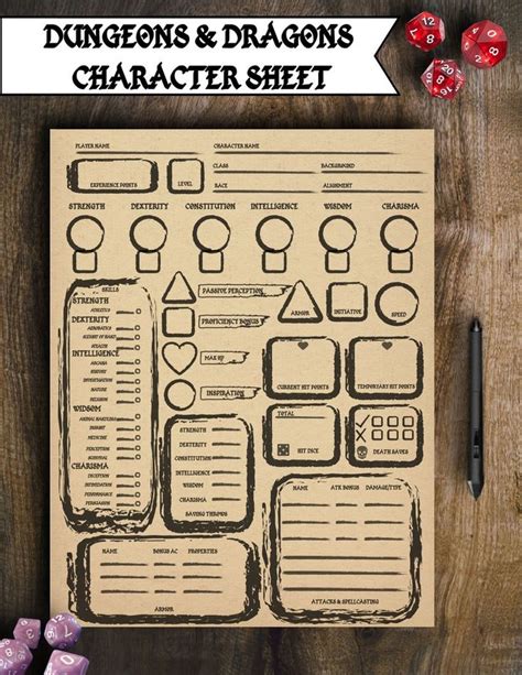 Dungeons And Dragons Printable