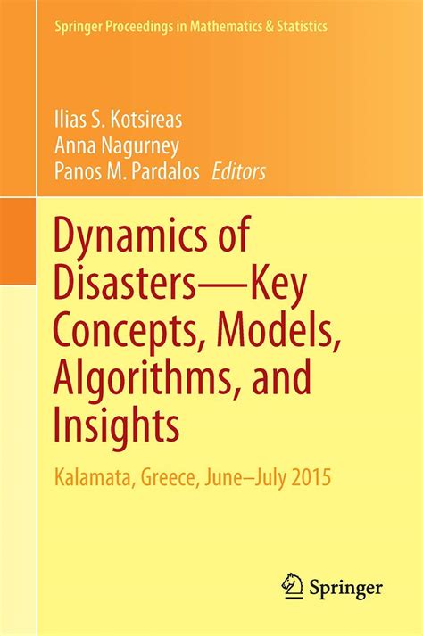 download Dynamics of Disasters—Key Concepts, Models, Algorithms, and Insights