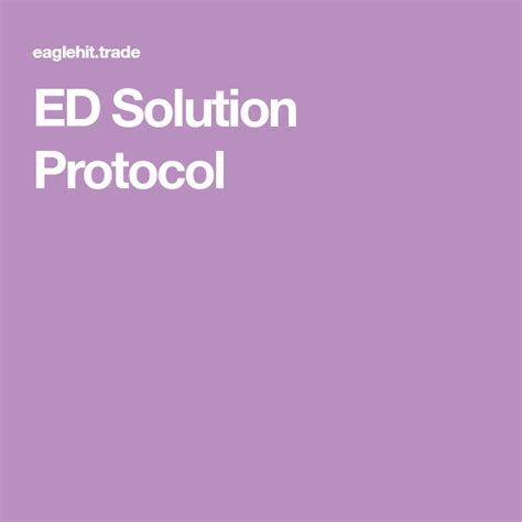 E D solutions