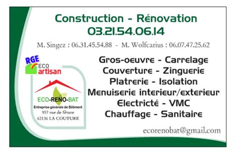 ECO-RENO-BAT à Sin-le-Noble