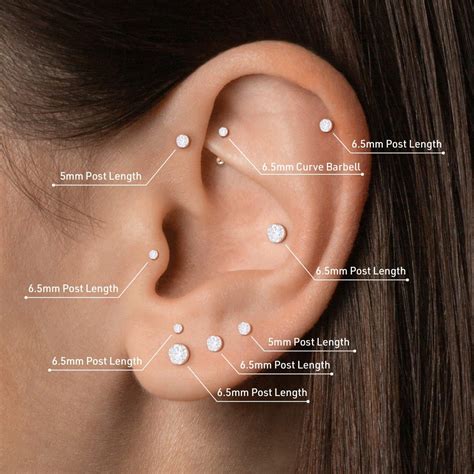 Earring Placement Chart
