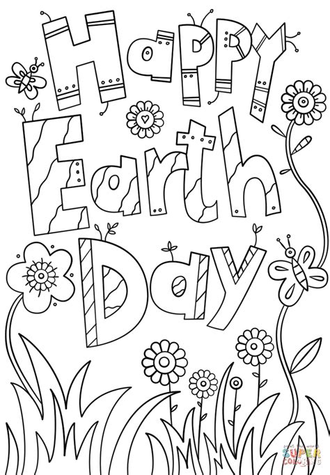 Earth Day Coloring Pages Printable