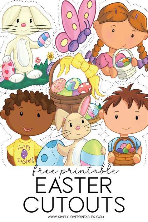 Easter Cutouts Printables