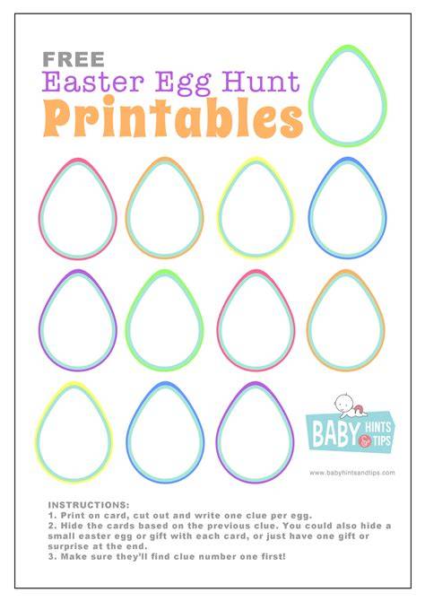 Easter Egg Hunt Template
