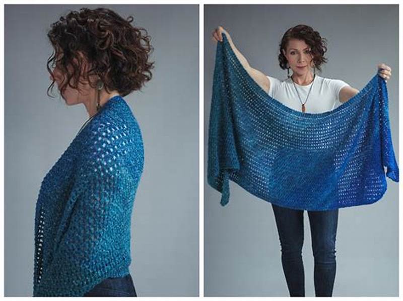 Easy Knit Rectangular Shawl Pattern Free