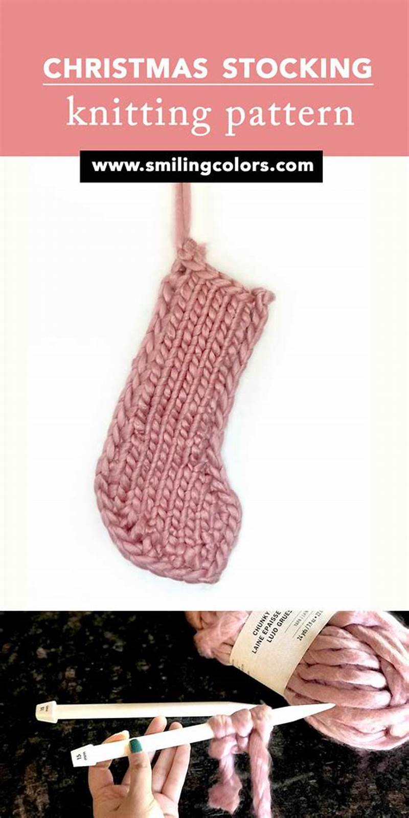 Easy Knit Stocking Pattern