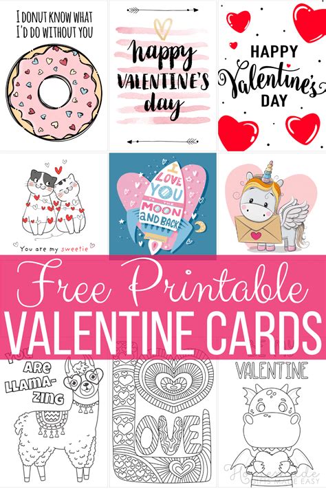 Easy Simple Printable Valentine's Cards For Kids