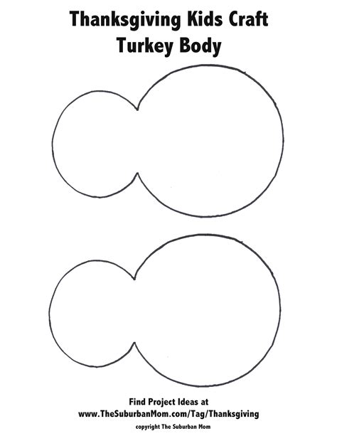 Easy Turkey Body Template