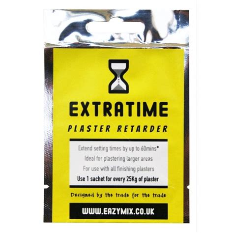 Eazymix Ltd. Plaster Retarders and Accelerators. Extratime, Halftime and Halftime4bonding