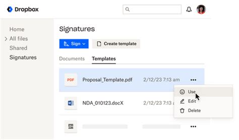 Edit A Template In Dropbox Sign