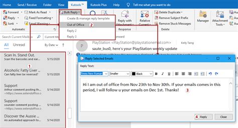 Edit Outlook Template