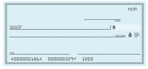 Editable Blank Check Template