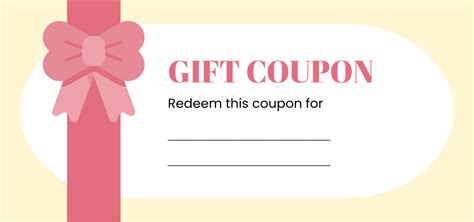 Editable Blank Coupon Template
