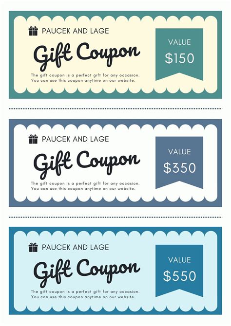 Editable Coupon Template
