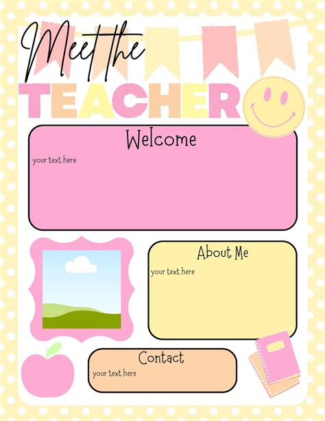 Editable Meet The Teacher Template