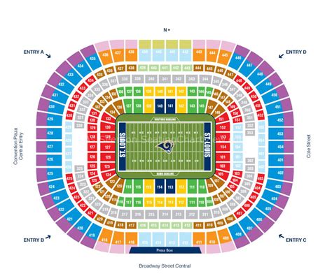 Edward Jones Dome Seating Chart