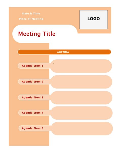 Effective Agenda Templates