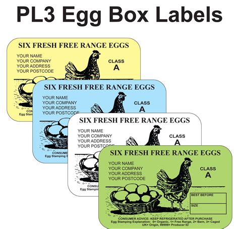 Egg Carton Labels Template Free