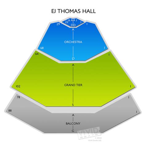 Ej Thomas Hall Seating Chart
