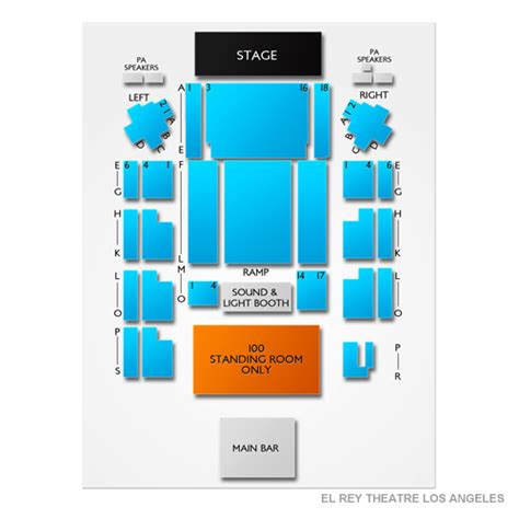 El Rey Theater Seating Chart