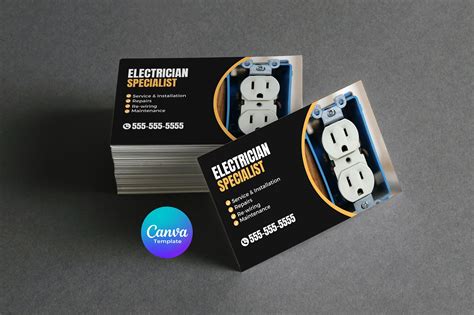 Electrical Business Card Template