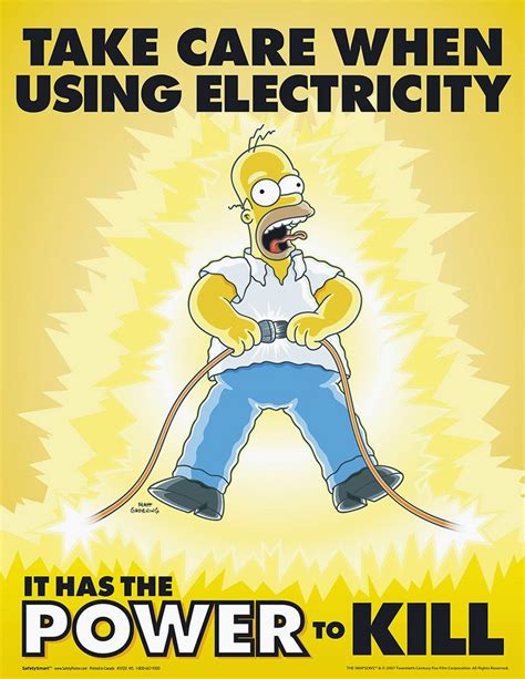 Electricity Safety Poster Ideas