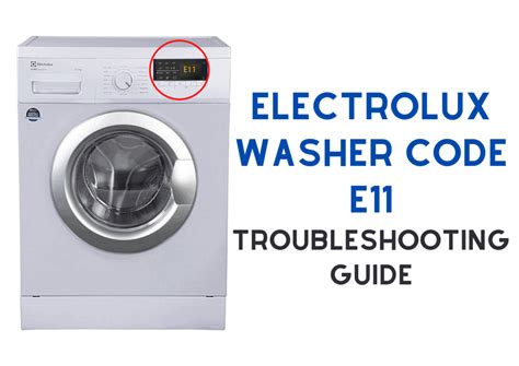 Electrolux Washer Error E11