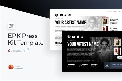 Electronic Press Kit Template Free