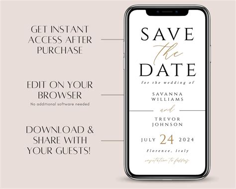 Electronic Save The Date Template