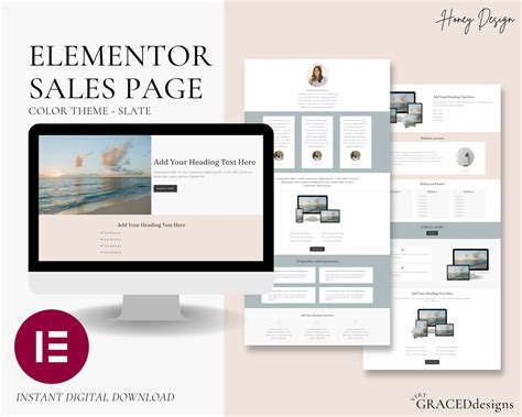 Elementor Sales Page Template