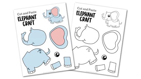 Elephant Cut Out Template